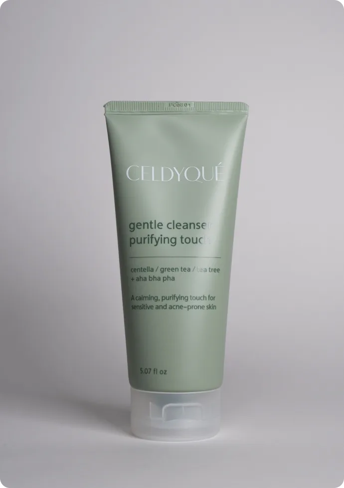 CELDYQUE Gentle Cleanser Purifying Touch, 150 ml / 5.07 fl oz, cleanser tube